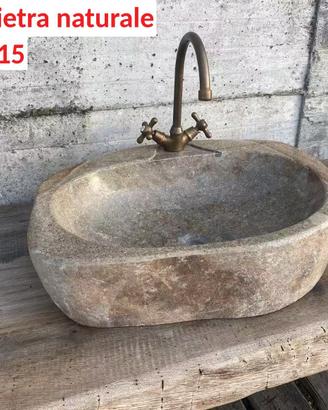 Lavabo lavandino da appoggio in pietra naturale 1