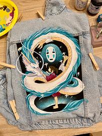 Giacca dipinta a mano - Hayao Miyazaki