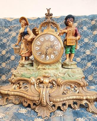 Pezzo da museo: pendola barocca in bronzo