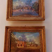 2 Dipinti olio su rame 