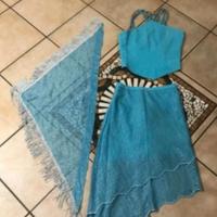 Vestito da cerimonia cucito a mano foderato