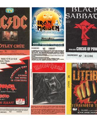 Biglietti concerti anni 80