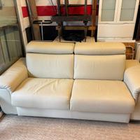 Divano letto, poltrone sofà in pelle 