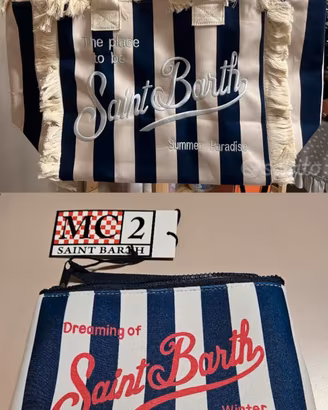 Borsa Grande e Pochette MC2 Saint Barth