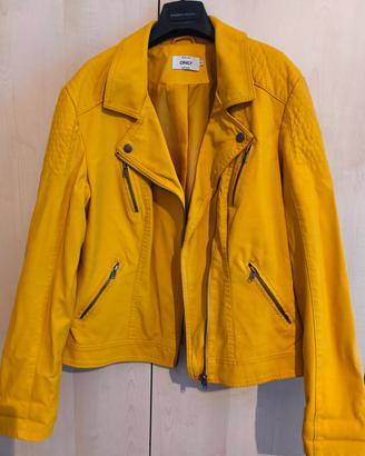 Giacchino di pelle giallo