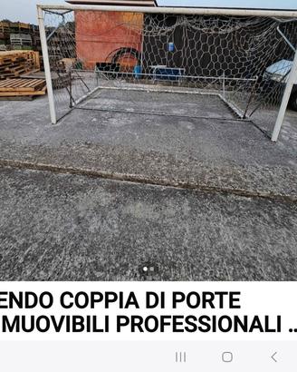 COPPIA PORTE DA CALCIO A 7 PROFESSIONALI  