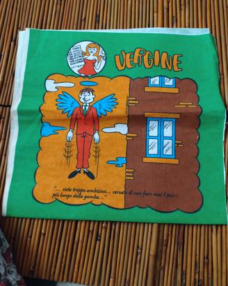 Copri cuscino vintage anni 80 serie oroscopo humor