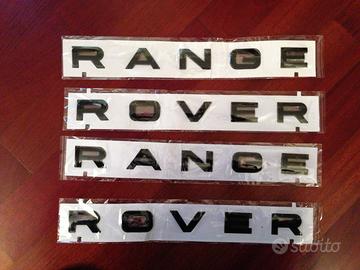 Scritte Range Rover Evoque/Sport nere altri colori