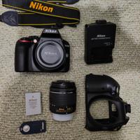 Nikon D3400 + obiettivo 18-55mm + zoom 55-200mm