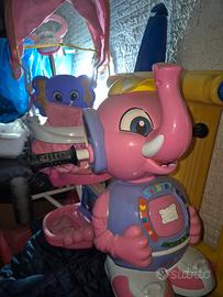 vedo scivolo chicco+triciclo elefantino per bimba