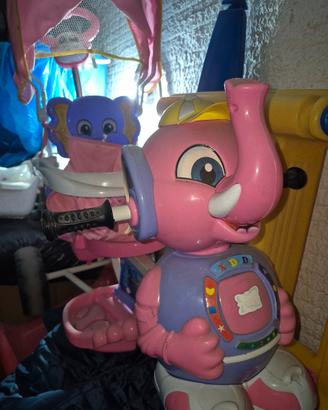 vedo scivolo chicco+triciclo elefantino per bimba