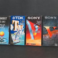 6 videocassette VHS SONY PANASONIC TDK STARDUST