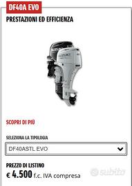 Promozione autunno 2025 fuoribordo Suzuki DF40 EVO