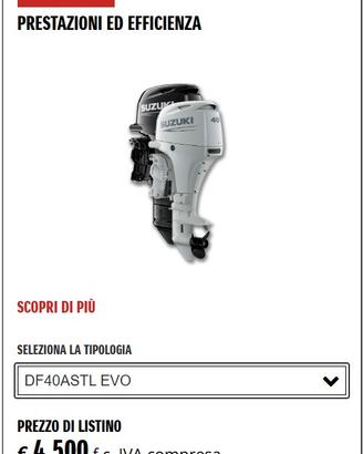 Promozione autunno 2025 fuoribordo Suzuki DF40 EVO