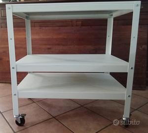 carrello BROR IKEA bianco con ruote