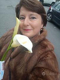 Cappotto lungo MECCIO  Pelliccia di Visone NUOVO