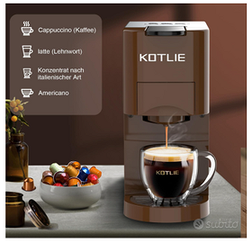 KOTLIE AC-513K 4 in1 macchina Da Caffè Capsule,Per Nespresso Original/Dolce  Gusto/Caffè in polvere/Caffè Borbone ESE Pod(44mm)/STARBUCKS,19Bar,800ML :  : Casa e cucina