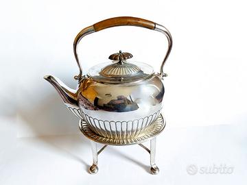 Samovar Teiera Sheffield Inglese Inizio '900