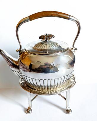 Samovar Teiera Sheffield Inglese Inizio '900