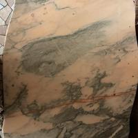 Tavolino in barocco veneziano con piano in marmo