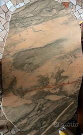 Tavolino in barocco veneziano con piano in marmo