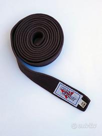 CINTURA MARRONE COTONE ARTI MARZIALI KICK BOXING