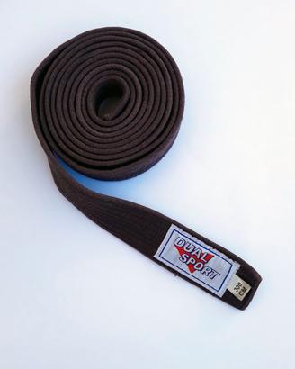 CINTURA MARRONE COTONE ARTI MARZIALI KICK BOXING