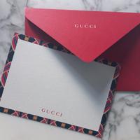 Busta e biglietto auguri Gucci originale