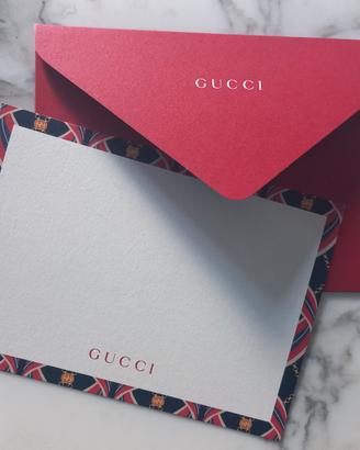 Busta e biglietto auguri Gucci originale
