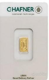 LINGOTTO 2g C.HAFNER ORO PURO 999 GERMANIA NUOVO