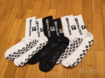 3x Calze da calcio con Grip 