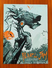 Poster "Pearl Jam" Live in Hamilton Ontario - 2020