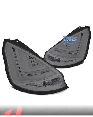 FANALI FORD FIESTA MK7 08-12 LIGHT BAR FONDO CROMA