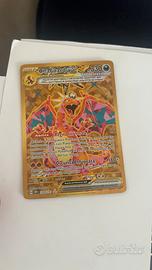 Carta pokemon Charizard ex Oro