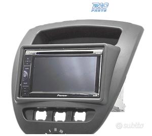 CORNICE NERA RADIO 2-DIN PER CITROEN C1 TOYOTA AYG