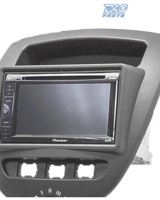 CORNICE NERA RADIO 2-DIN PER CITROEN C1 TOYOTA AYG