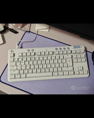 logitech g713 g 713 tastiera gaming bianca bianco 