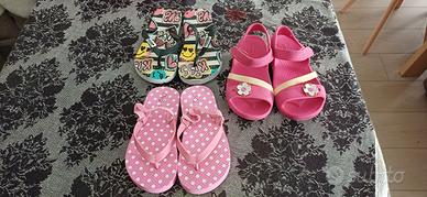 lotto sandali bambina Crocs OVS Coveri tg.27-28