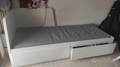 Ikea armadio BRIMNES+ letto FLEKKE + materasso