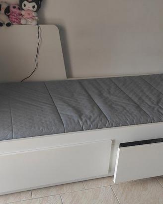 Ikea armadio BRIMNES+ letto FLEKKE + materasso