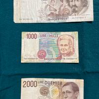 Banconote vecchie lire per collezionisti