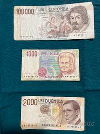 Banconote vecchie lire per collezionisti
