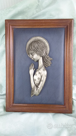 Quadro angioletto in resina