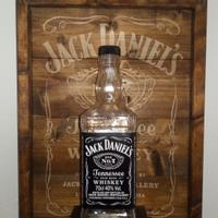 Quadro lampada bottiglia Jack Daniel"s