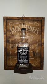 Quadro lampada bottiglia Jack Daniel"s