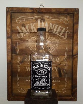 Quadro lampada bottiglia Jack Daniel"s