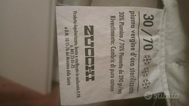 Piumino d'oca sterilizzata matrimoniale Zucchi