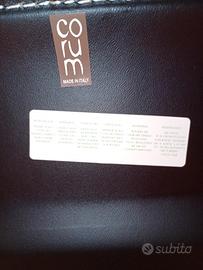 sgabello pelle con  altezza regolabile pneumatica 