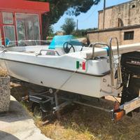 Barca plastosud delfino 450 + motore mercury 20 cv