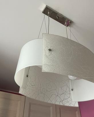 Lampadario moderno sospeso in vetro